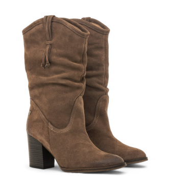 Mustang Bottes en cuir Uma marron