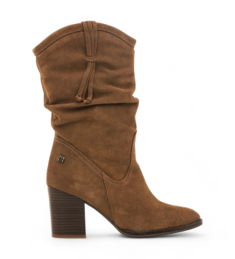 Mustang Bottes en cuir Uma marron