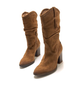 Mustang Bottes en cuir Uma marron