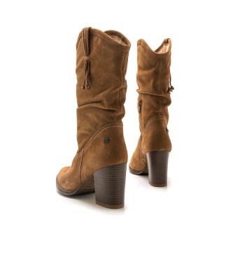 Mustang Bottes en cuir Uma marron