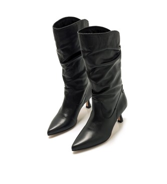 Mustang Indie Leather Boots noir