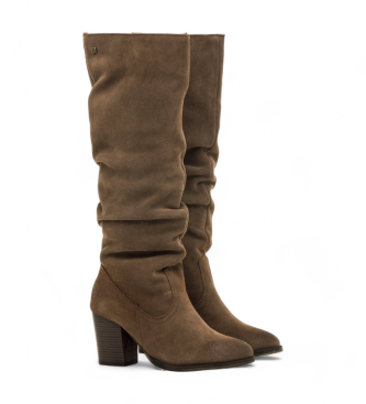 Mustang Botas de Piel Jolie marrn