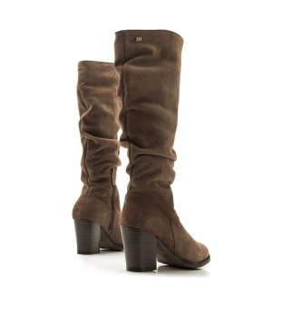 Mustang Botas de Piel Jolie marrn