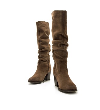 Mustang Bottes en cuir Jolie marron