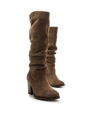 Mustang Botas de Piel Jolie marrn