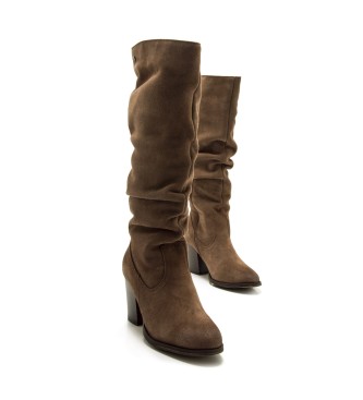 Mustang Botas de Piel Jolie marrn