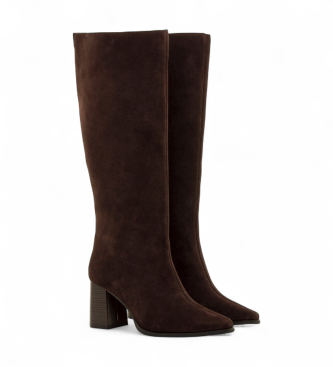 MTNG Skórzane buty Meghan w kolorze brązowym