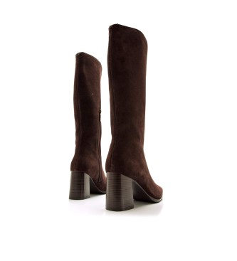 MTNG Skórzane buty Meghan w kolorze brązowym