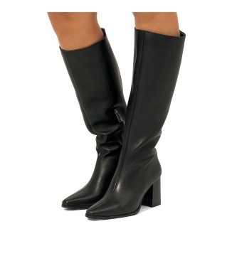 MTNG Skórzane buty Meghan czarne