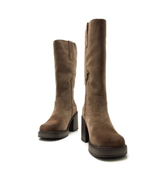 Mustang Bottes en cuir marron New Oasis