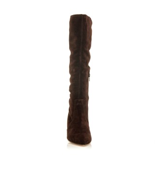 MTNG Bottes en cuir marron Ninete