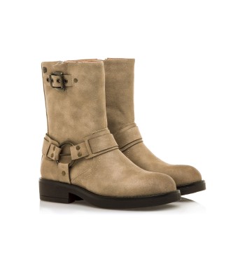 MTNG Bruna beige ankle boots