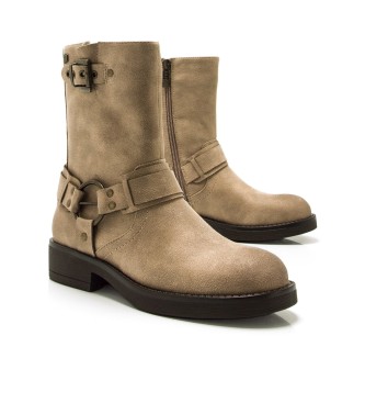 MTNG Bruna beige ankle boots