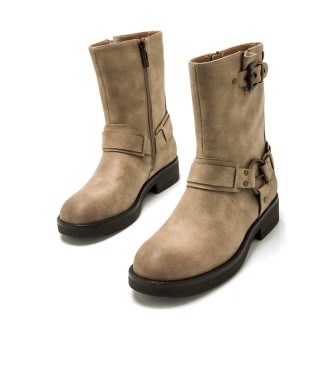 MTNG Bruna beige ankle boots