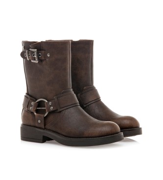 Mustang Botas de tornozelo Brunei Castanho