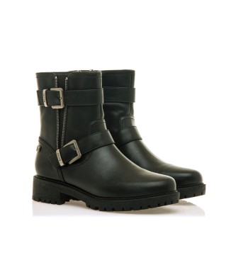 Mustang Botas de tornozelo Campa Preto