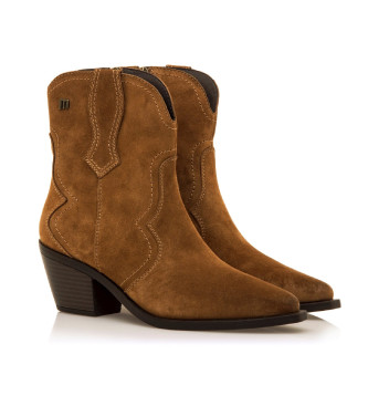 MTNG Stivaletti Daphne in pelle marrone