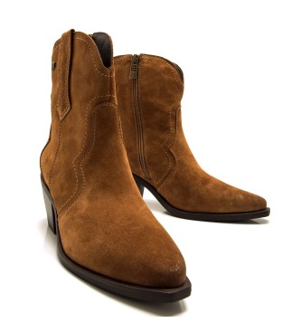 MTNG Stivaletti Daphne in pelle marrone