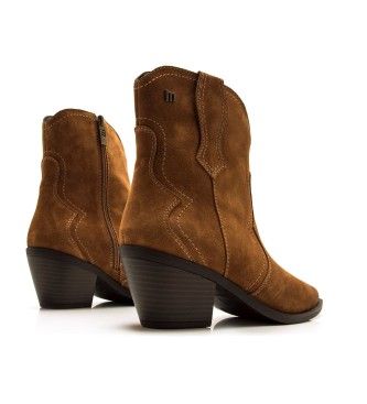 MTNG Stivaletti Daphne in pelle marrone