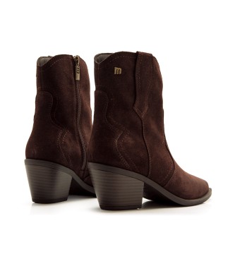 MTNG Stivaletti Daphne in pelle marrone