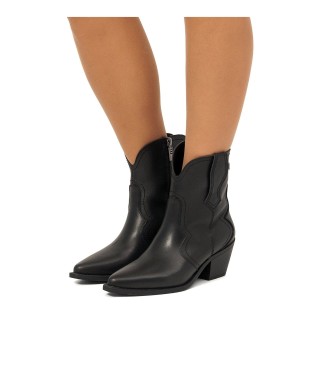 MTNG Stivaletti Daphne in pelle nera