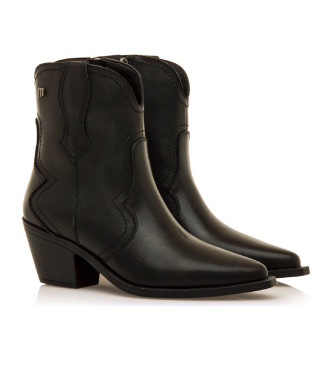 MTNG Stivaletti Daphne in pelle nera