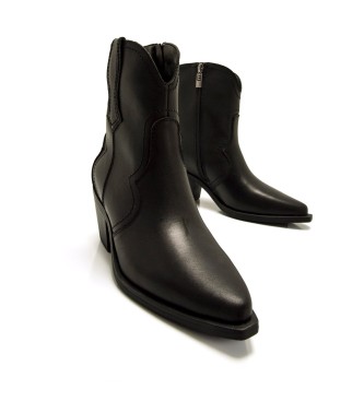 MTNG Stivaletti Daphne in pelle nera