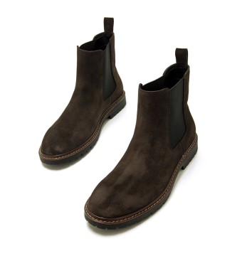 Mustang Botas de couro Daris castanhas