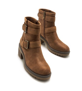 Mustang Brown Doris ankle boots