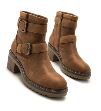 Mustang Brown Doris ankle boots