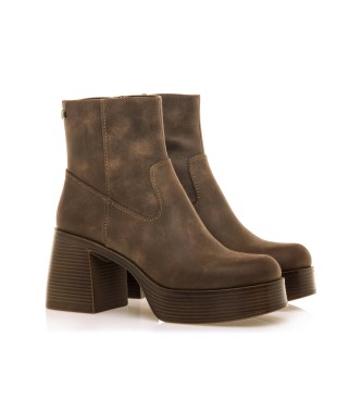 Mustang Dunae Ankle Boots Brown