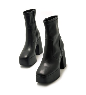 Mustang Iron ankle boots black -Heel height 8cm