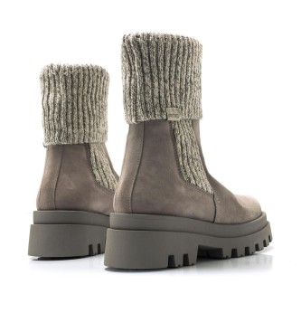 Mustang Stivaletti casual in pelle Kelly Grey - Altezza tacco n 5,5 cm -