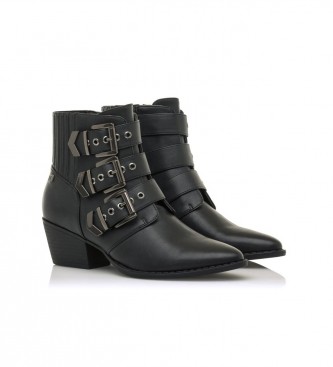 Mustang Casual ankle boots NEW OESTE black -Heel height 5.5cm