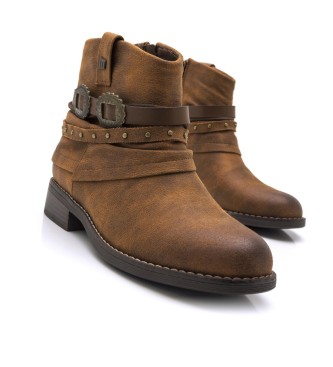 Mustang Persea Ankle Boots Brown