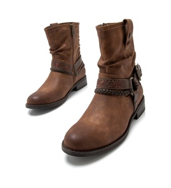 Mustang Persea Ankle Boots Castanho