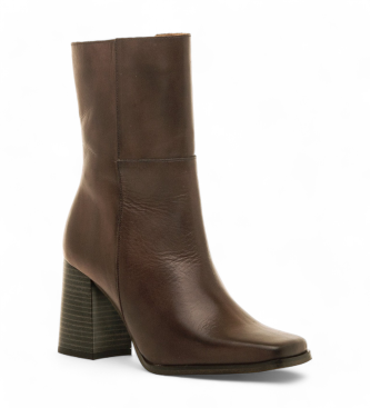 Mustang Bottines en cuir Porto marron