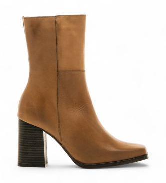 Mustang Bottines en cuir Porto marron