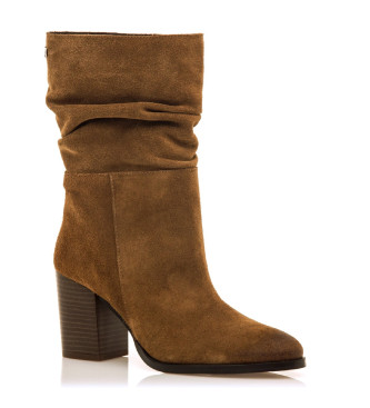 MTNG Stivaletti in pelle marrone rosa