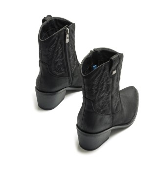 Mustang Botines Casual negro -Altura 6cm- - Tienda Esdemarca calzado, moda y complementos - zapatos de marca y de marca