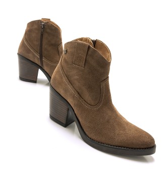 MTNG Bottines en cuir Tijuana marron