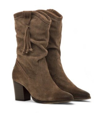 Mustang Brown Jolie Leather Boots