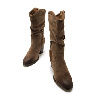 Mustang Brown Jolie Leather Boots