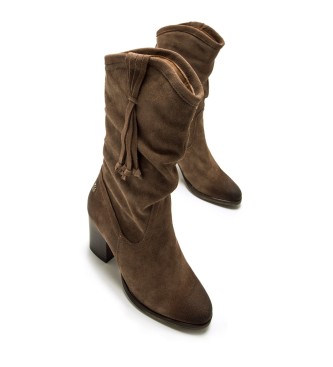 Mustang Brown Jolie Leather Boots