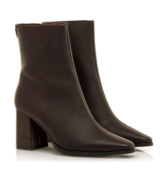 MTNG Stivaletti in pelle marrone Meghan