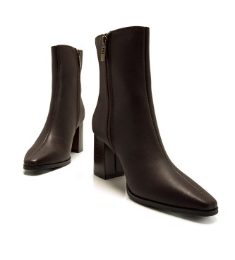 MTNG Stivaletti in pelle marrone Meghan