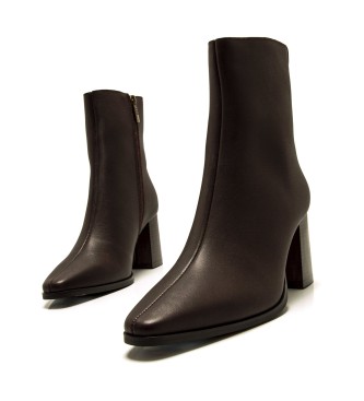 MTNG Stivaletti in pelle marrone Meghan