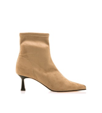 Mustang Ninette beige ankle boots