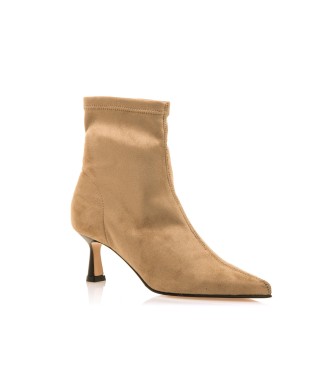 Mustang Ninette beige ankle boots