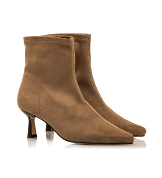 Mustang Ninette beige ankle boots